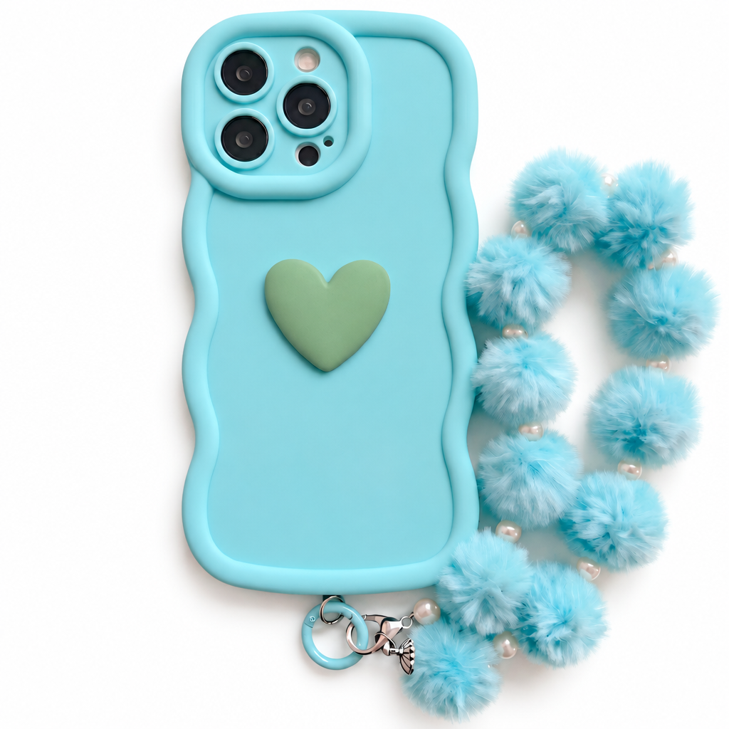 Your Name Signature Series: Fashionable Cute 3D Heart Personalized Name Phone Case