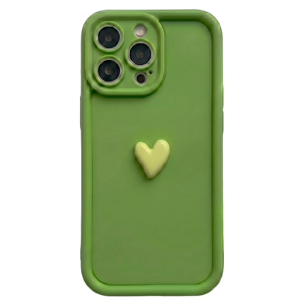 Your Name Signature Series: Fashionable 3D Cute Heart Personalized Phone Case