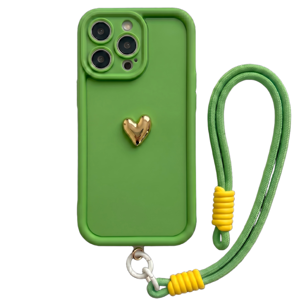 Your Name Signature Series: Fashionable 3D Cute Heart Personalized Phone Case