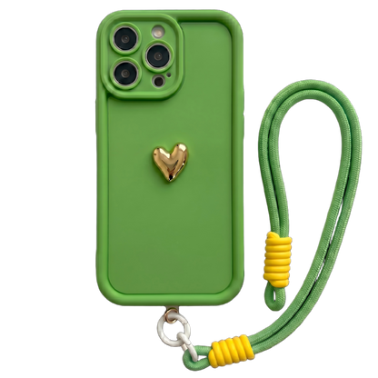 Your Name Signature Series: Fashionable 3D Cute Heart Personalized Phone Case