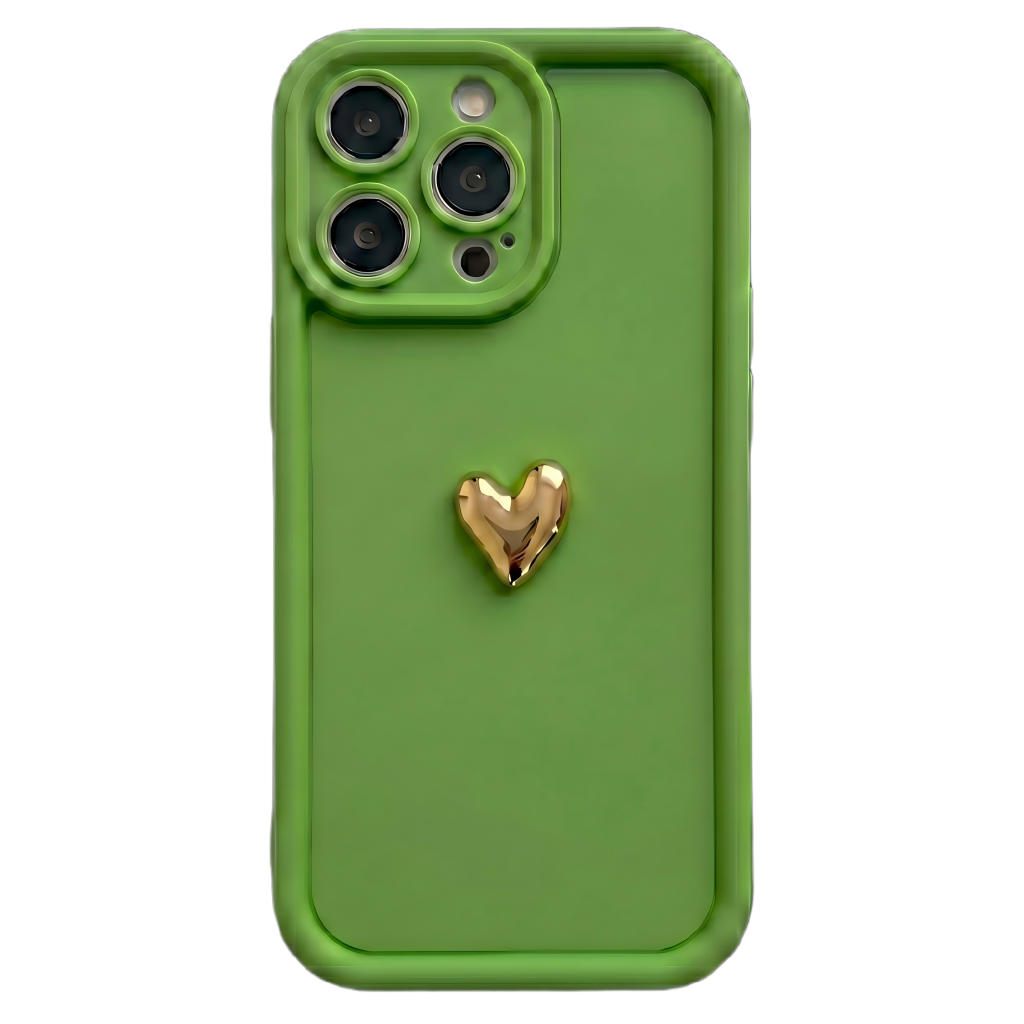 Your Name Signature Series: Fashionable 3D Cute Heart Personalized Phone Case