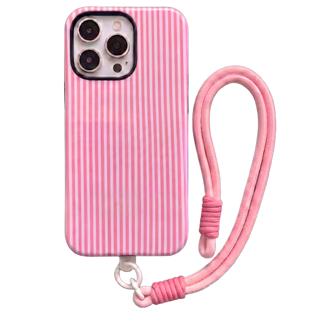 Your Name Initial Series: Fashionable Striped Personalized Phone Case