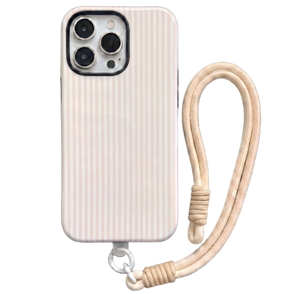 Your Name Initial Series: Fashionable Striped Personalized Phone Case