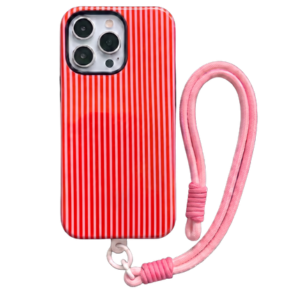Your Name Initial Series: Fashionable Striped Personalized Phone Case