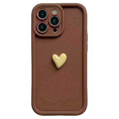 Your Name Signature Series: Fashionable 3D Cute Heart Personalized Phone Case