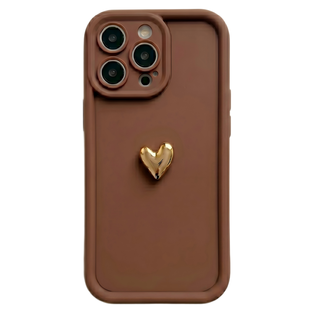 Your Name Signature Series: Fashionable 3D Cute Heart Personalized Phone Case
