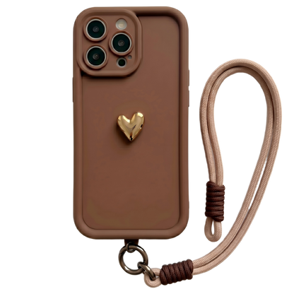 Your Name Signature Series: Fashionable 3D Cute Heart Personalized Phone Case