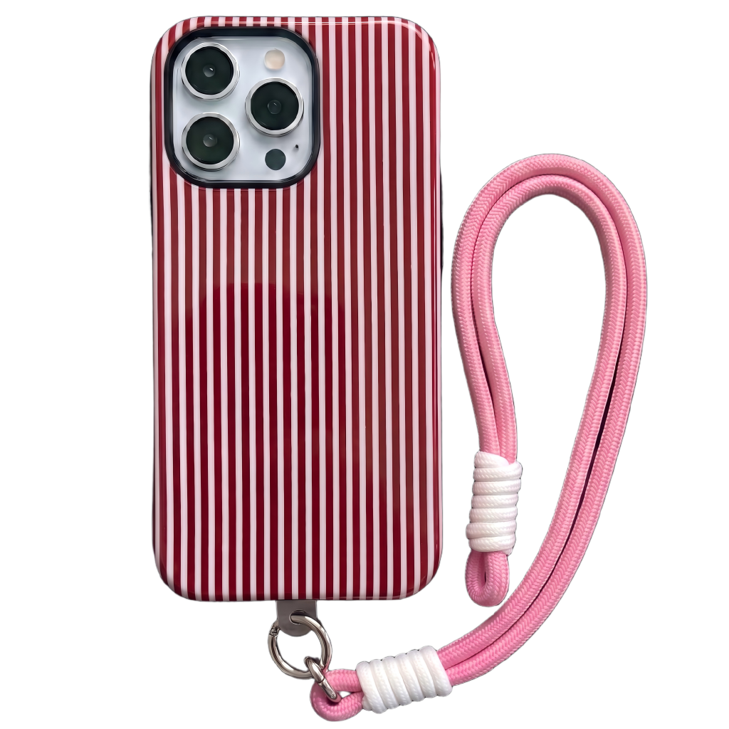 Your Name Initial Series: Fashionable Striped Personalized Phone Case