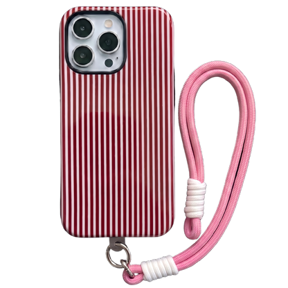 Your Name Initial Series: Fashionable Striped Personalized Phone Case