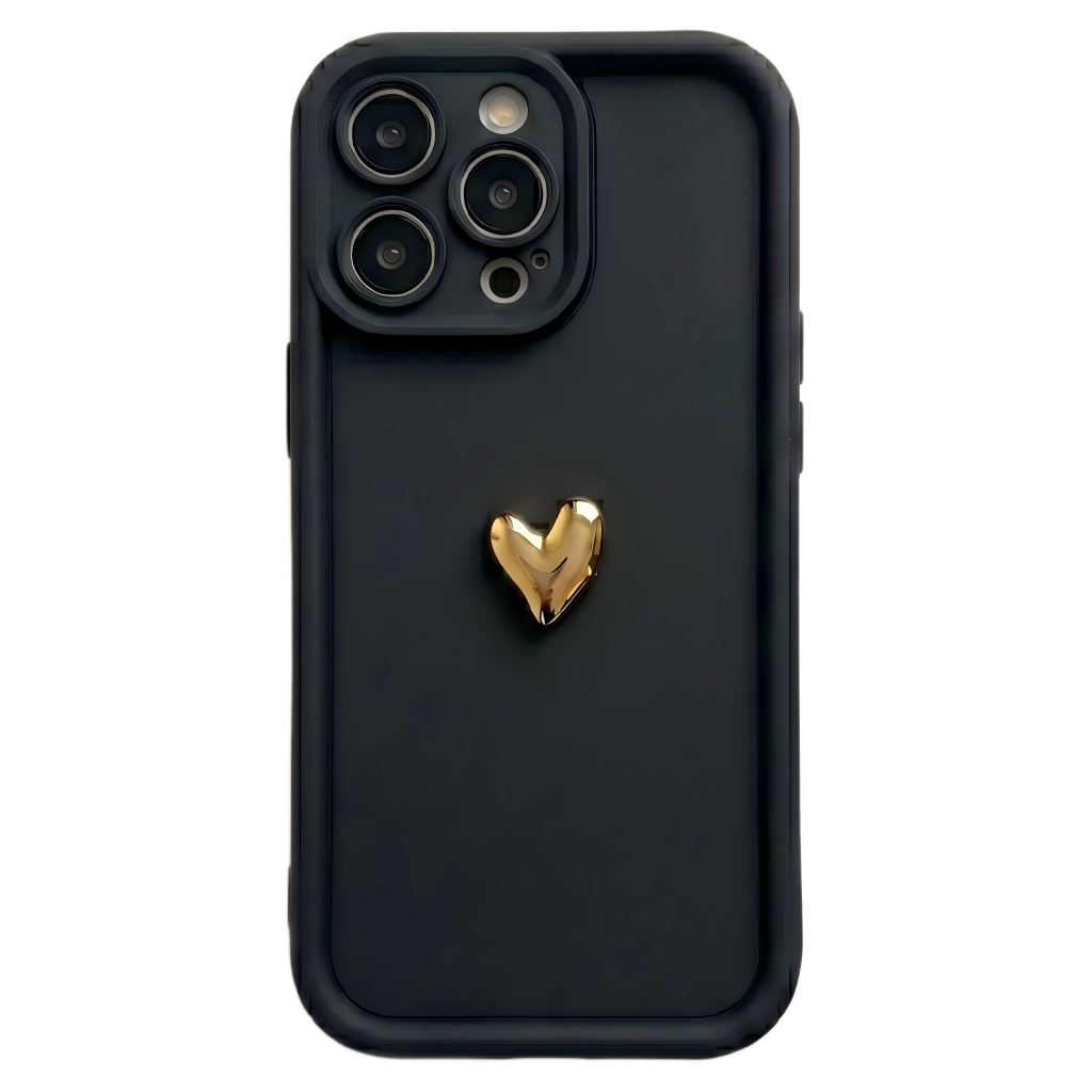 Your Name Signature Series: Fashionable 3D Cute Heart Personalized Phone Case