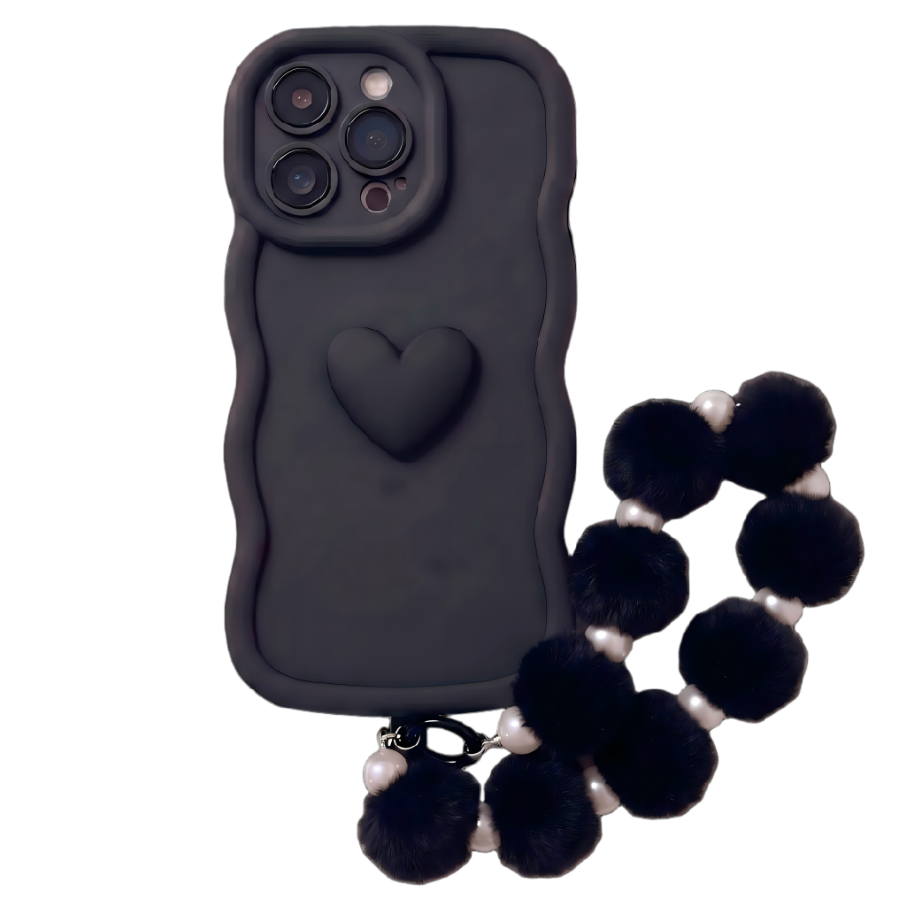 Your Name Signature Series Minimalist Ripple Heart Personalized Phone Case