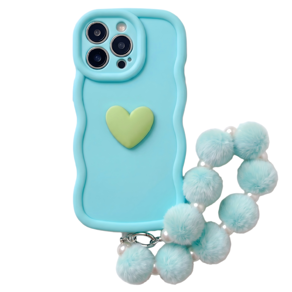 Your Name Signature Series Minimalist Ripple Heart Personalized Phone Case