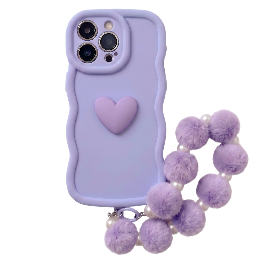 Your Name Signature Series Minimalist Ripple Heart Personalized Phone Case