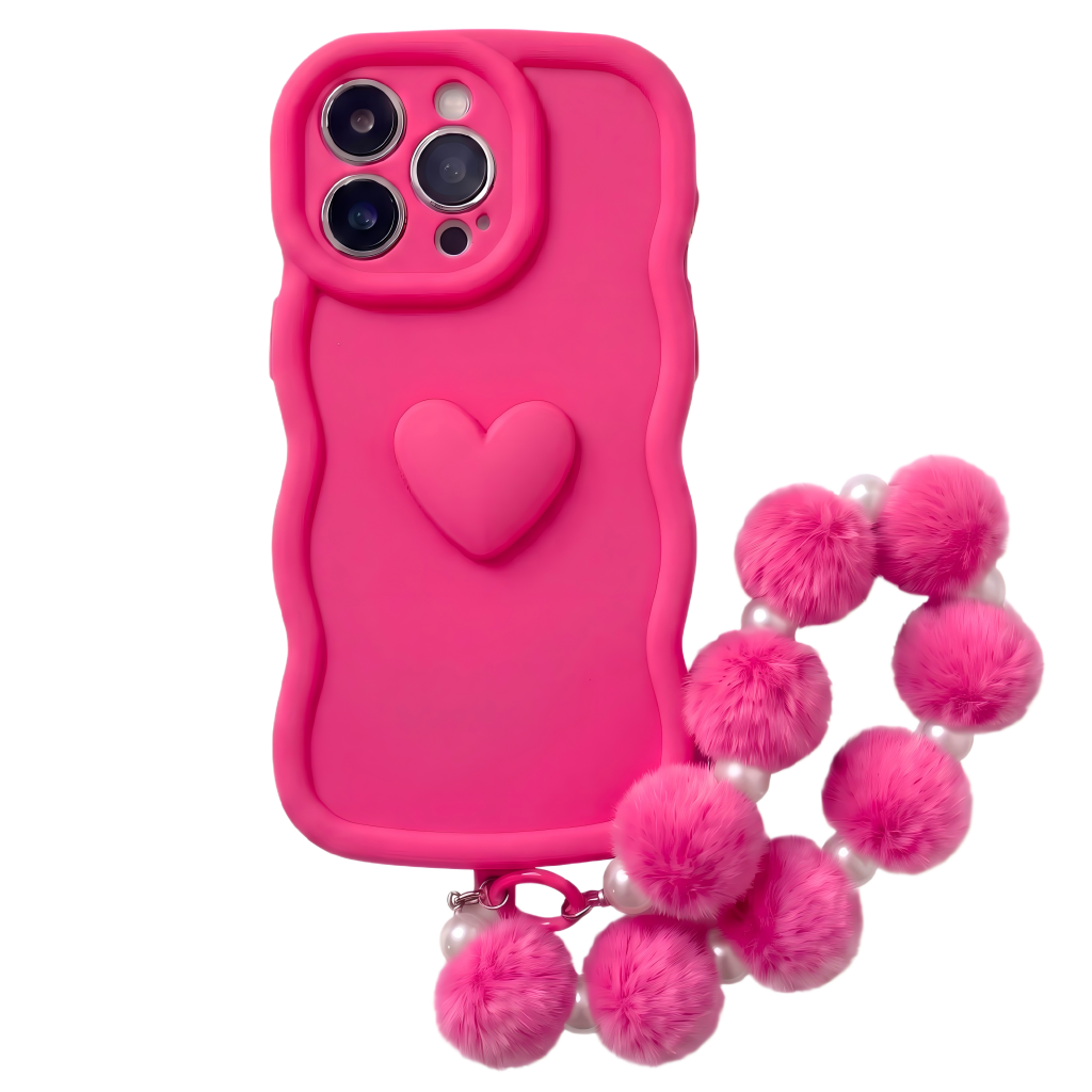 Your Name Signature Series Minimalist Ripple Heart Personalized Phone Case