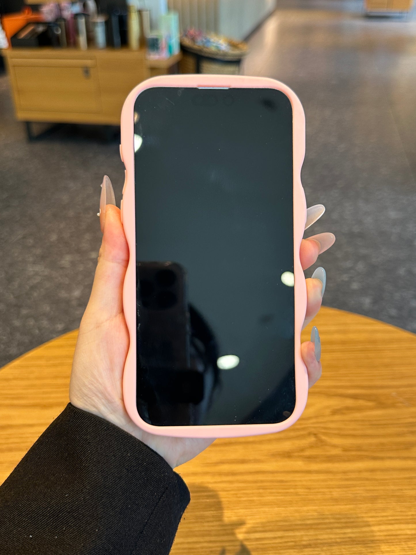 Yours Truly: Trendy Wavy Heart Custom Phone Case with Script Signature