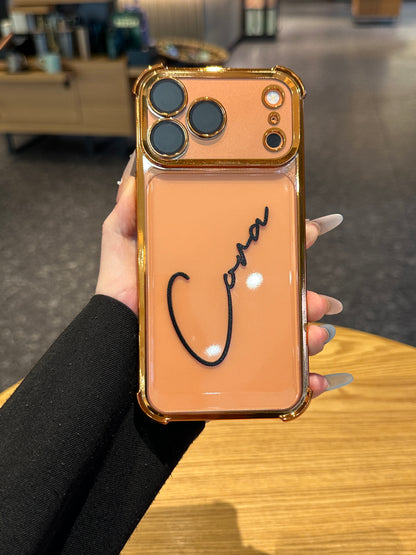 Showcase Your Name in Style: Custom Cute Fashion Script Name Clear Phone Case
