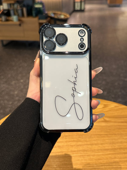 Your Name in Style: Custom Cute Fashion Script Name Clear Phone Case