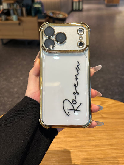 Your Name in Style: Custom Cute Fashion Script Name Clear Phone Case