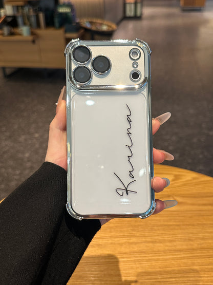 Your Name in Style: Custom Cute Fashion Script Name Clear Phone Case