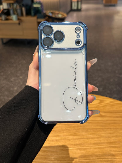 Your Name in Style: Custom Cute Fashion Script Name Clear Phone Case