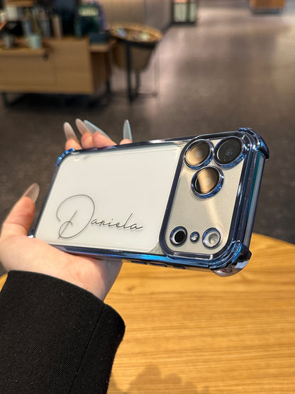 Your Name in Style: Custom Cute Fashion Script Name Clear Phone Case