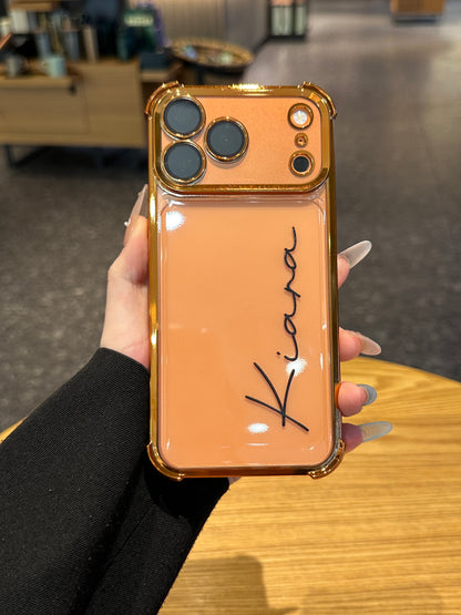Your Name in Style: Custom Cute Fashion Script Name Clear Phone Case