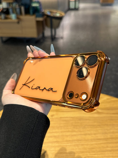 Your Name in Style: Custom Cute Fashion Script Name Clear Phone Case