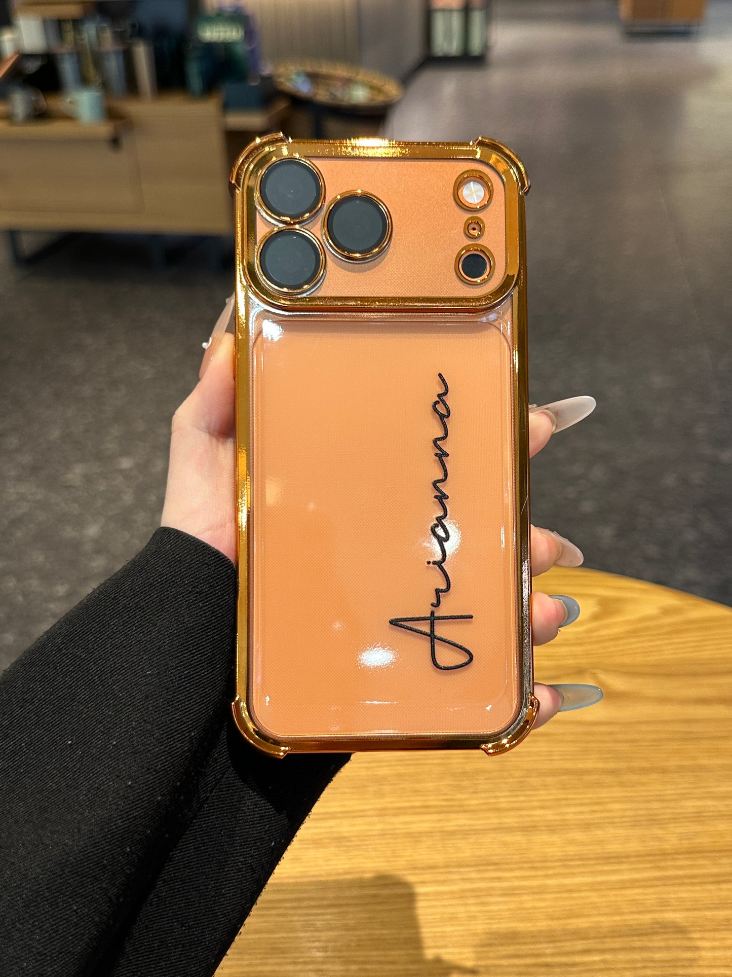 Your Name in Style: Custom Cute Fashion Script Name Clear Phone Case