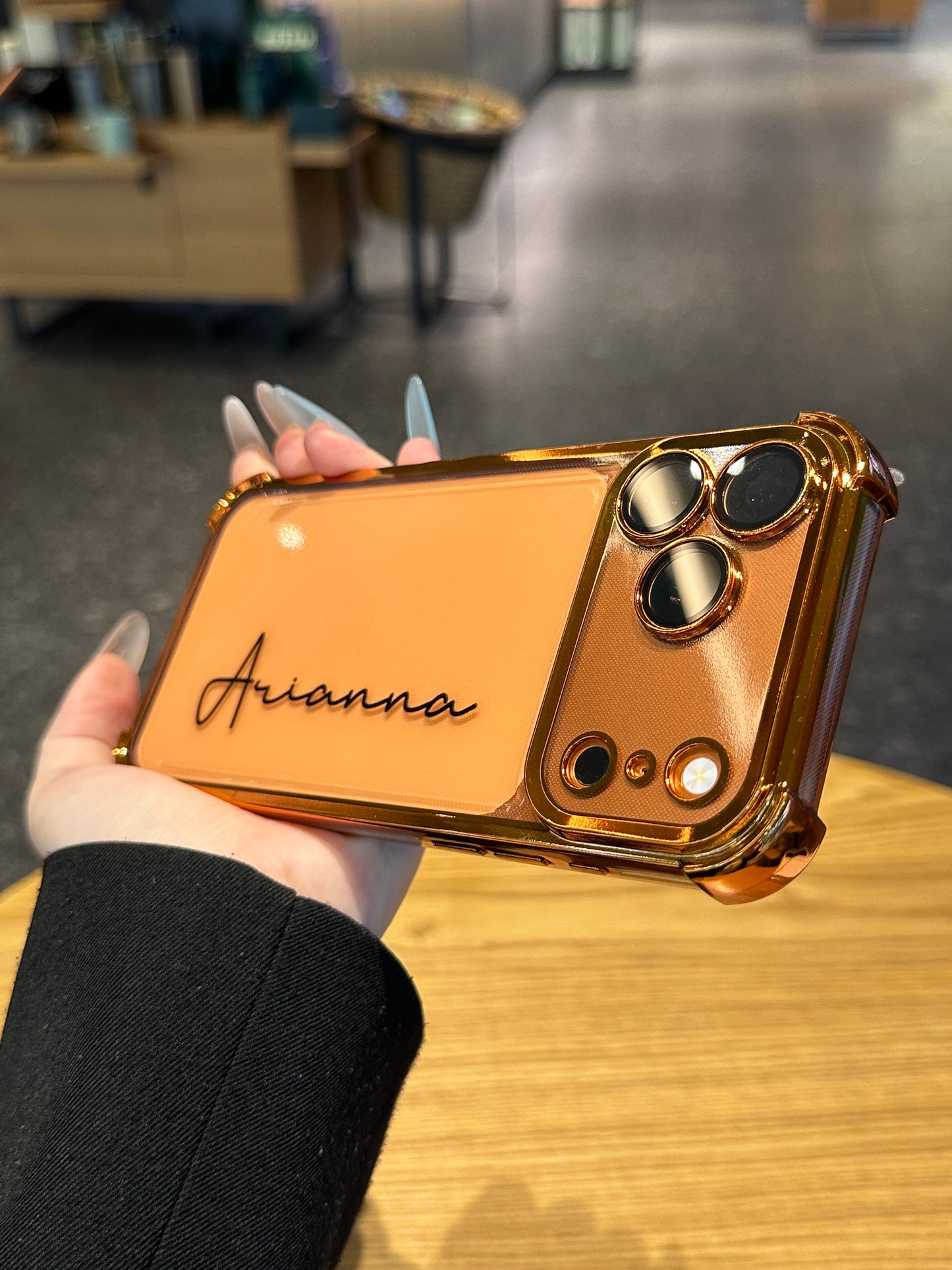 Your Name in Style: Custom Cute Fashion Script Name Clear Phone Case