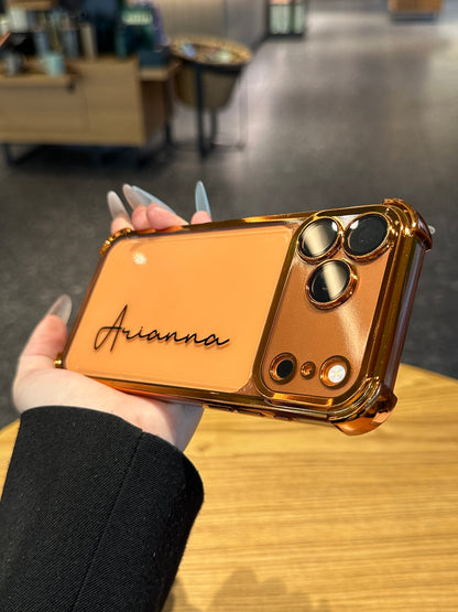 Your Name in Style: Custom Cute Fashion Script Name Clear Phone Case