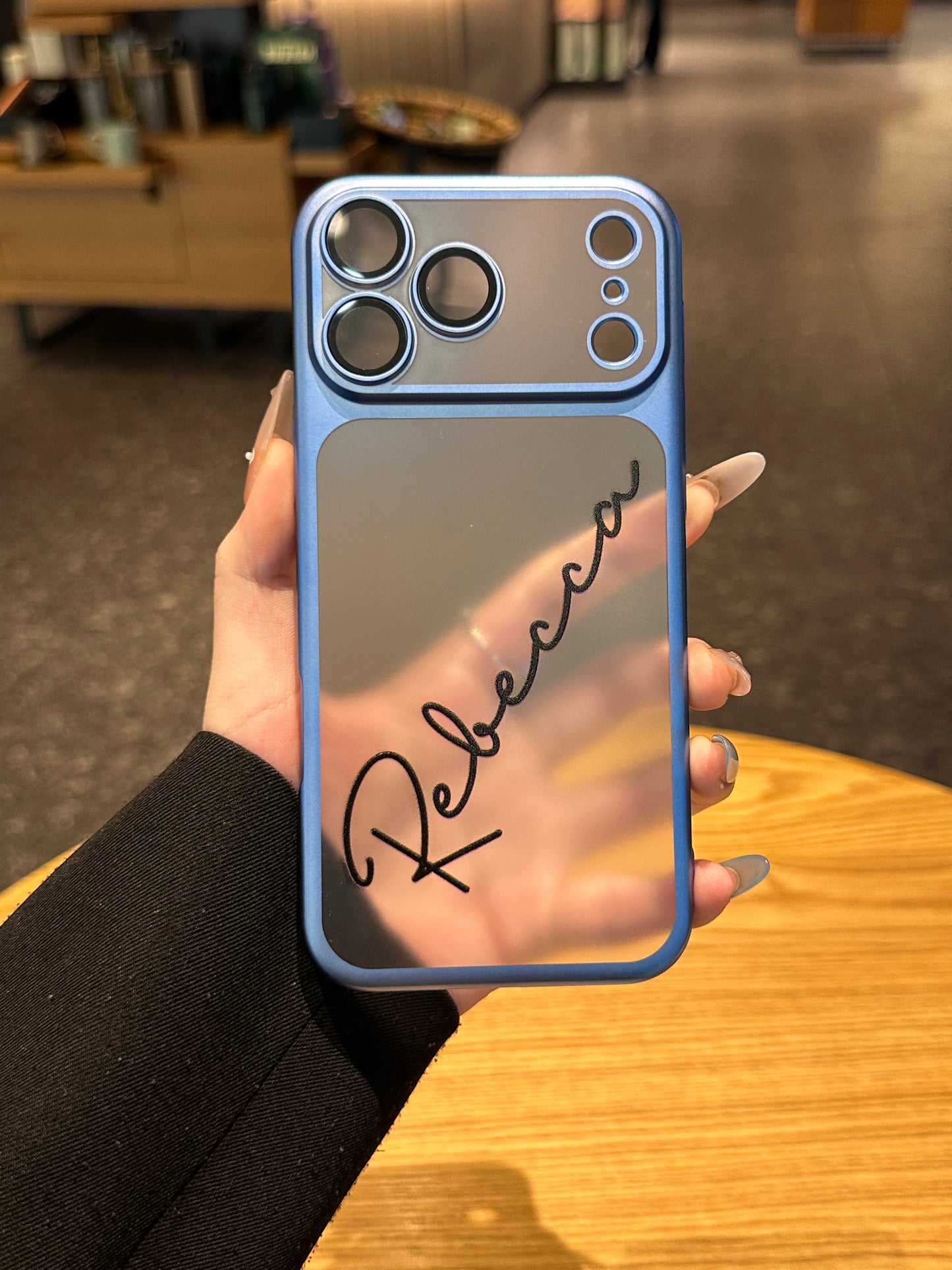 Showcase Your Name in Style: Custom Cute Fashion Script Name Clear Phone Case