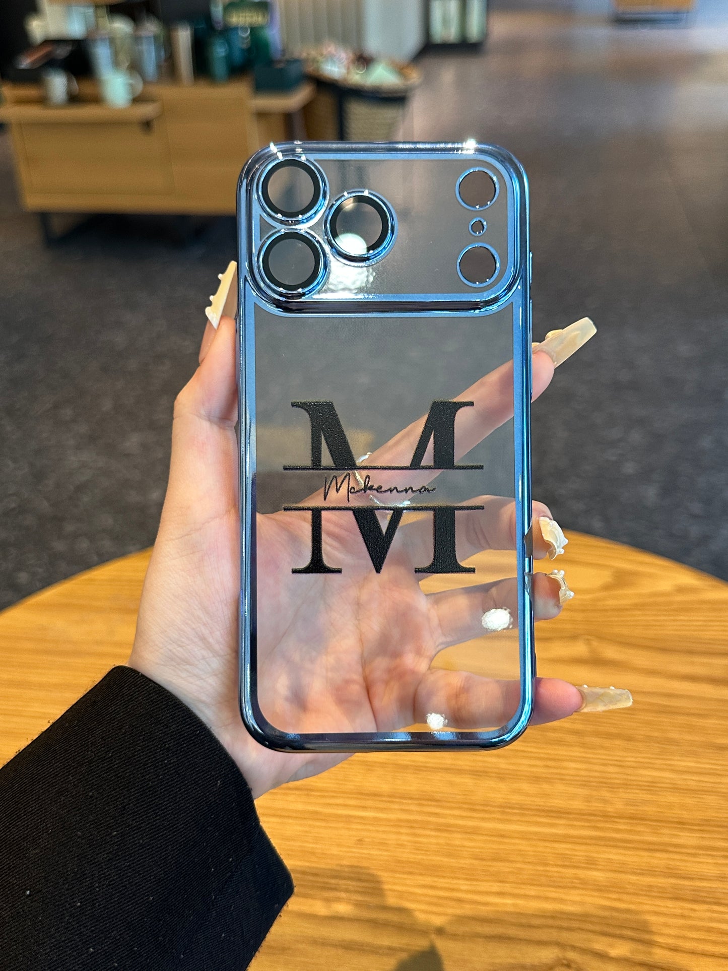 Custom Script Name & Initials: Put your name in style with elegant cursive text, perfectly rendered for a personalized luxury look.