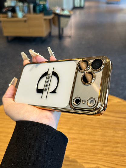 Custom Script Name & Initials: Put your name in style with elegant cursive text, perfectly rendered for a personalized luxury look.