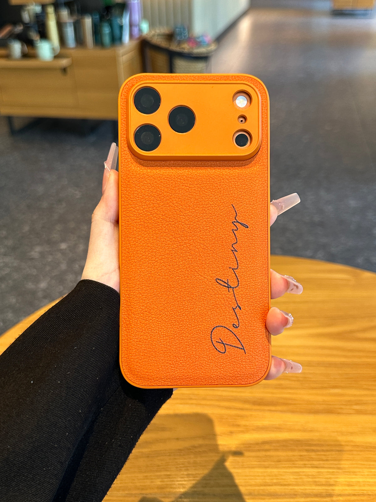 Personalized Script Name Leather Phone Case – Cute Fashion Style Made for You