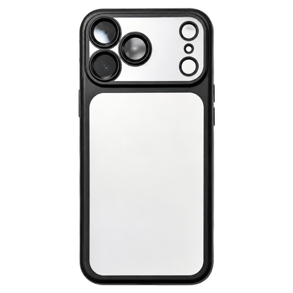 Your Name in Style: Custom Cute Fashion Script Name Chrome Border Frosted Phone Case