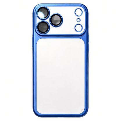 Your Name in Style: Custom Cute Fashion Script Name Chrome Border Frosted Phone Case