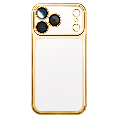 Your Name in Style: Custom Cute Fashion Script Name Chrome Border Frosted Phone Case