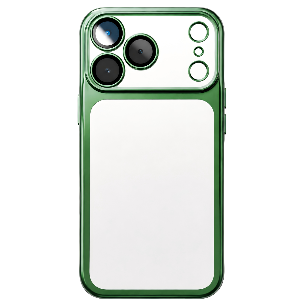 Your Name in Style: Custom Cute Fashion Script Name Chrome Border Frosted Phone Case