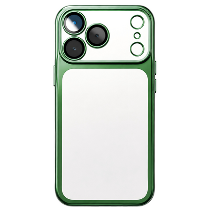 Your Name in Style: Custom Cute Fashion Script Name Chrome Border Frosted Phone Case