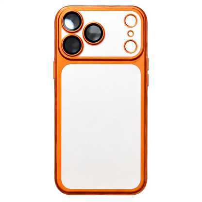 Your Name in Style: Custom Cute Fashion Script Name Chrome Border Frosted Phone Case