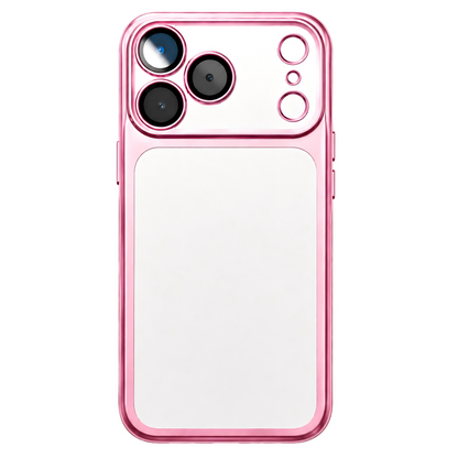 Your Name in Style: Custom Cute Fashion Script Name Chrome Border Frosted Phone Case