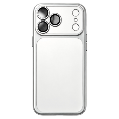 Your Name in Style: Custom Cute Fashion Script Name Chrome Border Frosted Phone Case