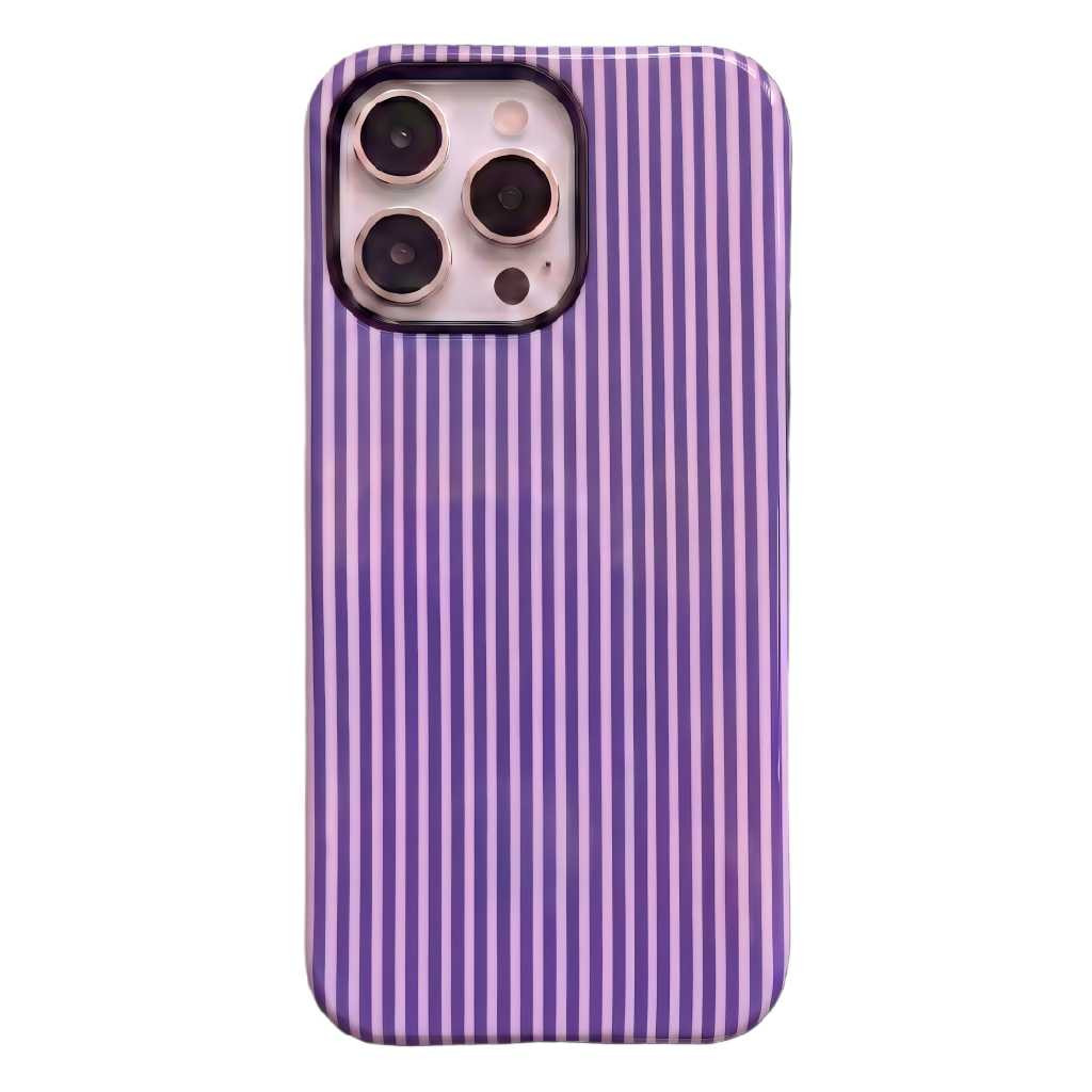 Your Name Initial Series: Fashionable Striped Personalized Phone Case