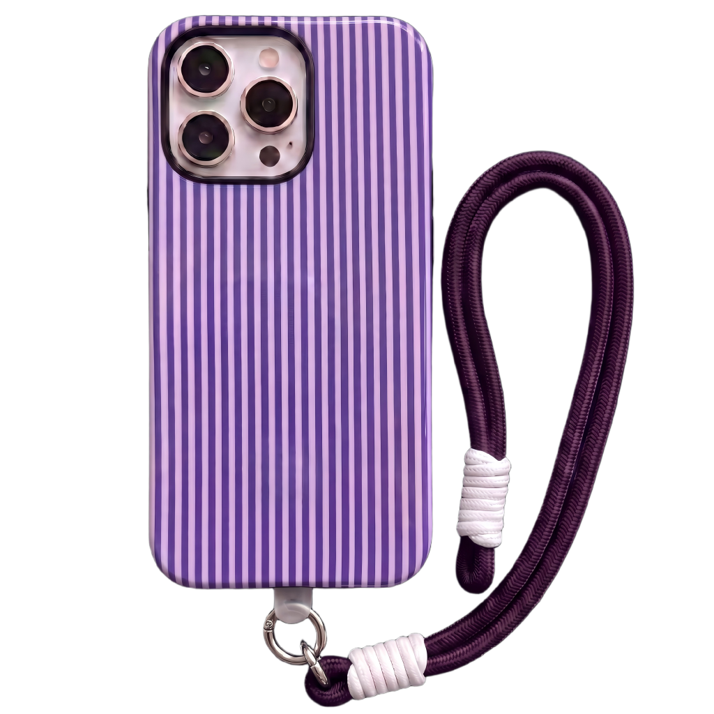 Your Name Initial Series: Fashionable Striped Personalized Phone Case