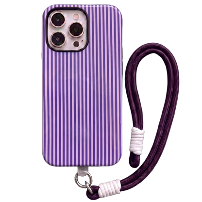 Your Name Initial Series: Fashionable Striped Personalized Phone Case