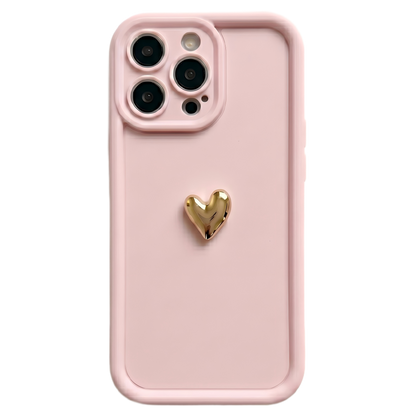 Your Name Signature Series: Fashionable 3D Cute Heart Personalized Phone Case