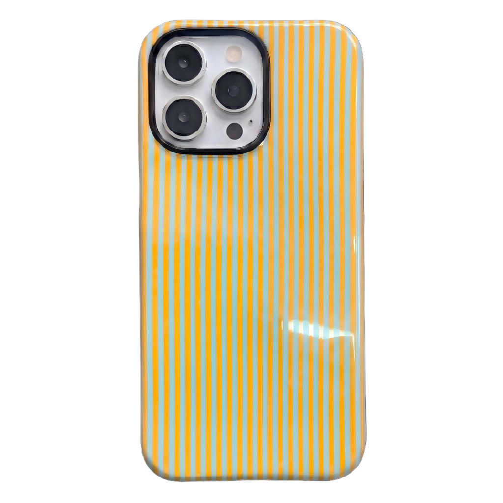 Your Name Initial Series: Fashionable Striped Personalized Phone Case