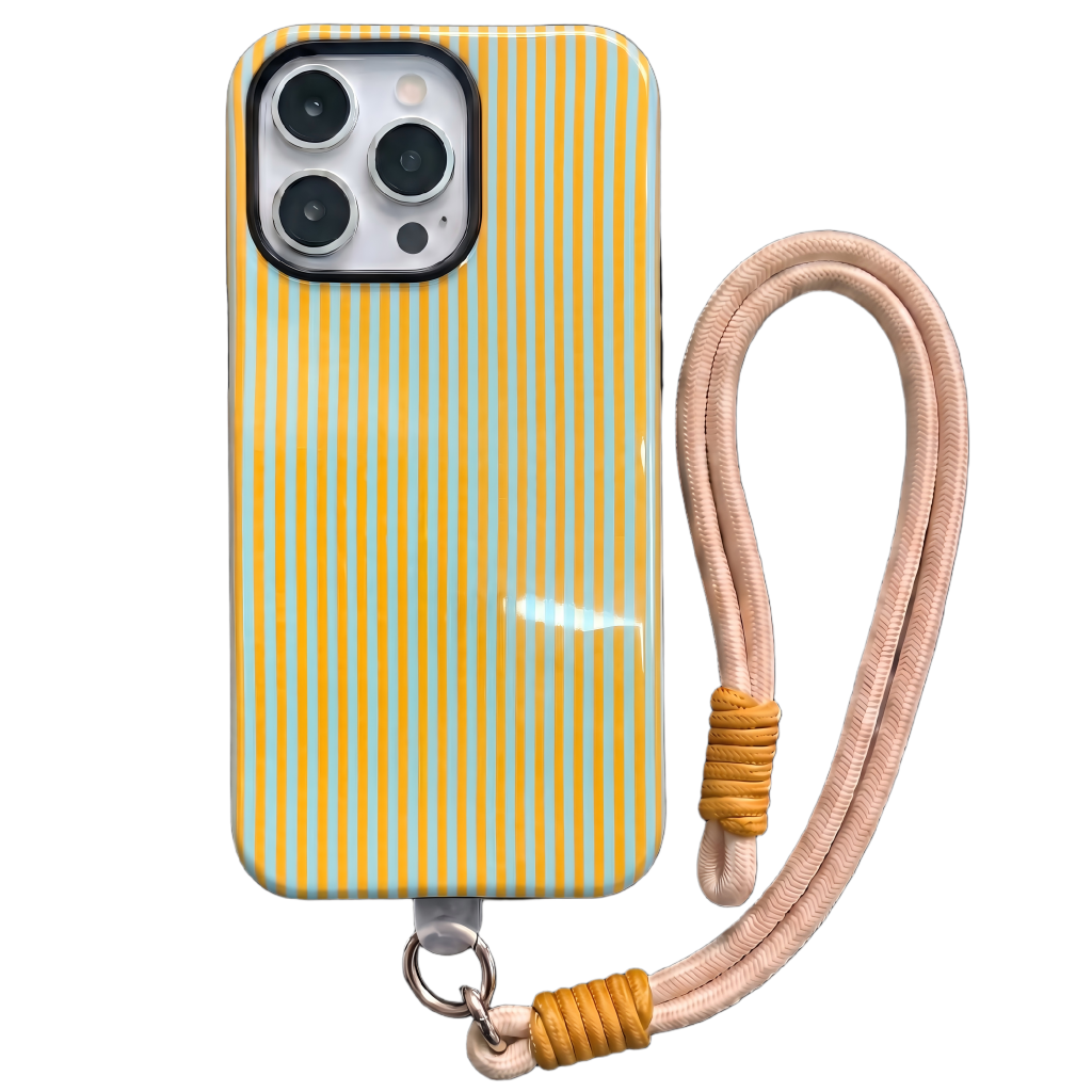 Your Name Initial Series: Fashionable Striped Personalized Phone Case
