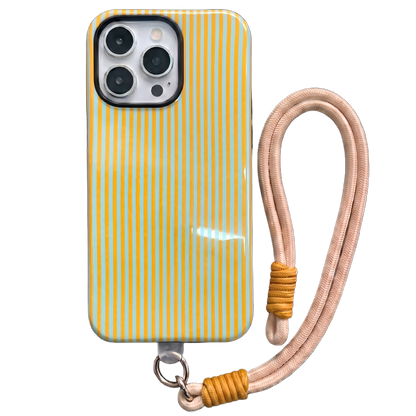 Your Name Initial Series: Fashionable Striped Personalized Phone Case