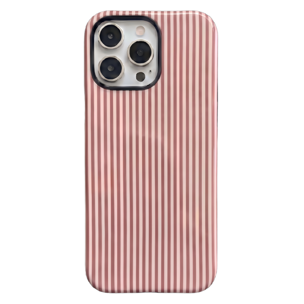 Your Name Initial Series: Fashionable Striped Personalized Phone Case